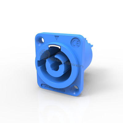 Ip44 Industrial Power Female Connector Indoor Use Blue Input