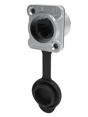 Ethernet Waterproof Rj45 Connector Outdoor Industrial Chassis Connector