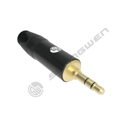 TRS Metal 3.5 mm Jack Plug Through Hole Audio Jack Connector 1 Contact Jack Connector Cable Plug Audio 3.5mm 1/4 Mono