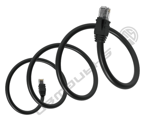 26awg Black UTP Cat5e Network Cable Patch Cord 4 Pairs Cat5e LAN Cable