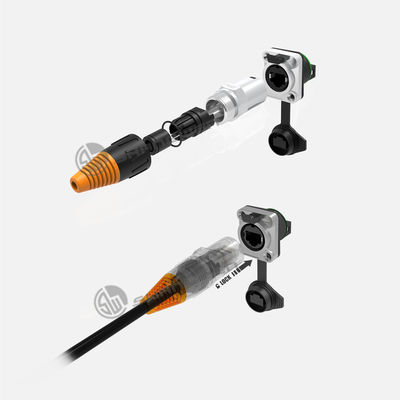 Cable Connection Kit Socket Male Signal Rj45 Waterproof Connector for Network Equipment