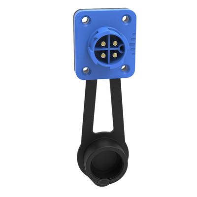 M19 Series Industrial 4 Pin Female Male Plug Power Connector Push-Pull Self-Locking Waterproof IP68 Front Mount Connectors