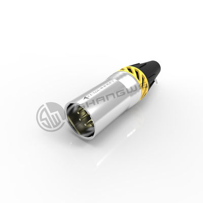 7.5A XLR соединитель 5 пин водонепроницаемый IP65 Серебряный мужской плагин для аудио