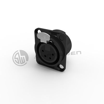Мини XLR соединитель Промышленный разъем женский 4 пинный соединитель для видео