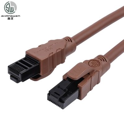 Гибкий мягкий Cat6a Cat6 Ethernet Patch Cable 24awg Антифризный инженерный UTP кабель