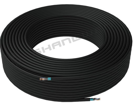 Черный голый медный FTP Cat5E 24AWG 26AWG Сетевой кабель Ethernet Cat5e 305M Shielded Stranded 24AWG 305M FTP Сетевой кабель