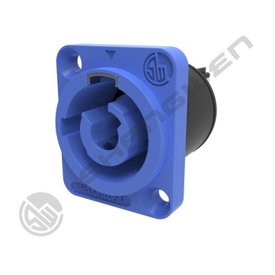 Дисплей с светодиодным экраном Poweron Audio Connector Socket 20A Blue 3 Female Panel Mount IP44
