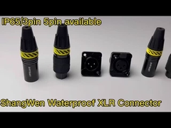 Маленький XLR Power Connector Внешний водонепроницаемый 3 пинный мужской разъемный разъем