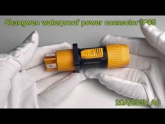 Промышленный мужской и женский водонепроницаемый разъединитель питания IP65 на улице