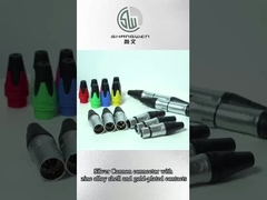 Внутренние IP40 защитные 6-польные XLR аудио-видео разъемы для профессионального аудио и видео