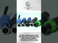 4-полюсный D-образный 4Pin женский к мужскому кабельному разъединителю Speakon для подключения громкоговорителя